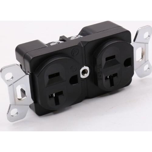 High Quality Beryllium copper Rhodium Plated AC Duplex Receptacle