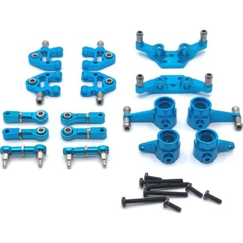 WLtoys 1/28 K969 K979 K989 K999 P929 Remote Control Car Parts Metal Upgrade Steering Cup Upper And Lower Swing Arm Steering Rod
