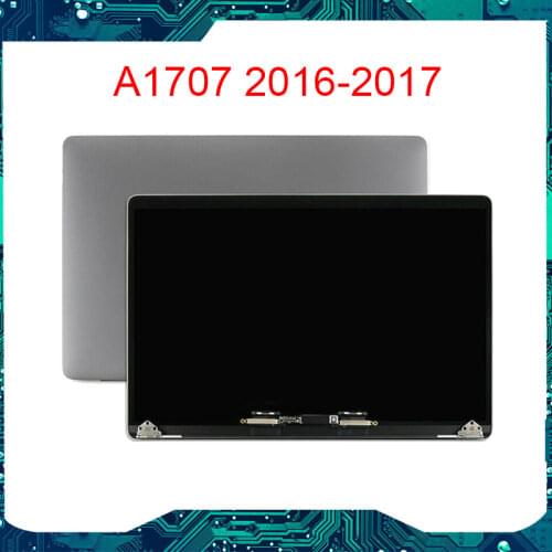 Laptop A1707 LCD Silver/Grey for MacBook Pro Pro 15.4" A1707 Full LED LCD Display Screen Panel Complete Assembly 2016 2017 Year