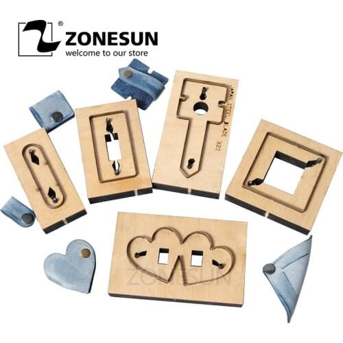 ZONESUN DIY Gift Earphone Leather Cord Keeper Organizer Cable Holder Protector Power Cord Winder Cutting Die Handicraft Cutter