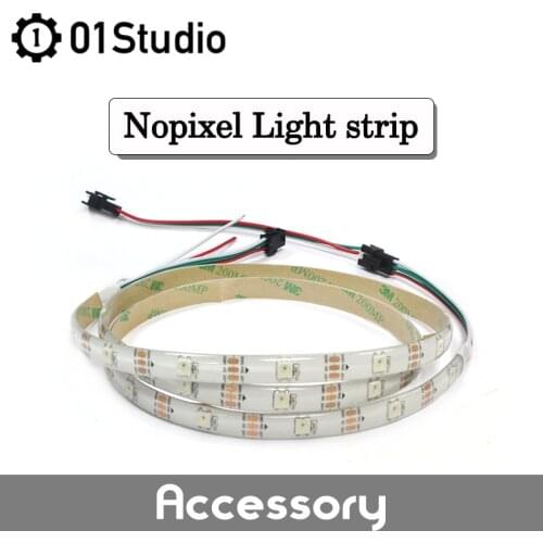 01Studio Nopixel Light Strip LED WS2812B 100cm 1m 30 Leds Color MicroBit MicroPython Accessory