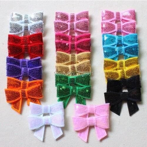 2" Sequin Bows newborn boy and girls hair bows hair accessories 14 colors 120pcs free shipping