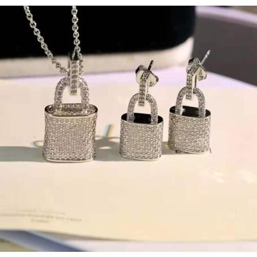 2021 Hot Brand Fashion Jewelry Set For Women Thick Chain Party Choker Earrings Resin Copper Chain