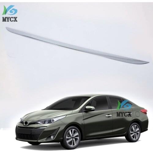 Car Accessories Exterior Decoration ABS Chrome Rear Tail Gate Molding Trim For Toyota Vios Yaris Sedan 2019 Car-styling