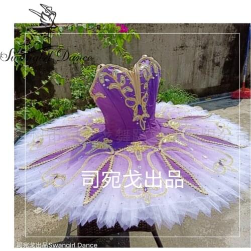 Adult Purple Professional Ballet Tutu Women YAGP Competition Stage Cosutmes BT9262