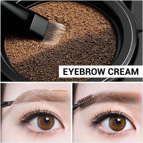 GECOMO 3 In 1 Eyebrow Cream Eyebrow Powder Eyebrow Brush