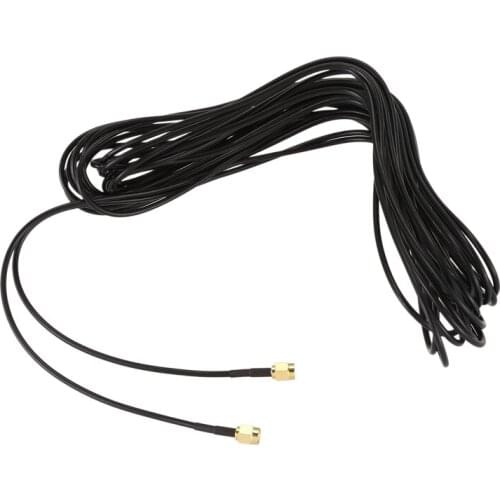 10m SMA Male to SMA Male M-M Connector RF Coaxial Pigtail RG174 Extension Cable Gold