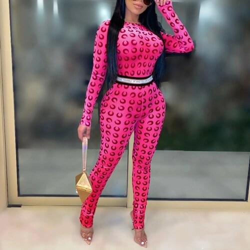 Fashion Streetwear Jumpsuit Women Long Sleeve Letter Print On Elastic Waist Rompers Mesh Transparent Skinny Sexy Women Clothes