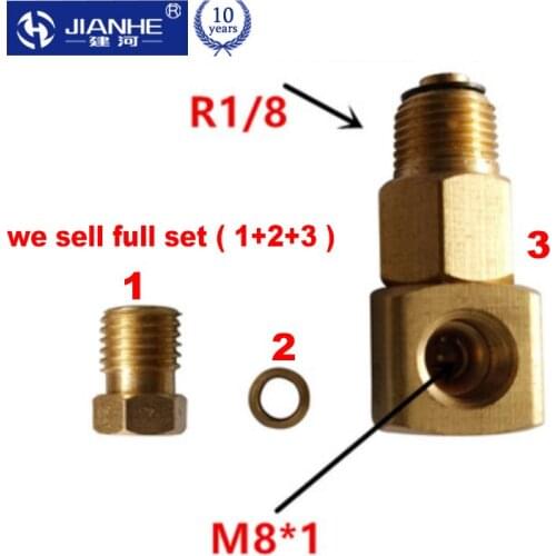 WS-4 Type M8*1 Lubrication Brass oil Pipe Fitting for central Lubrication System