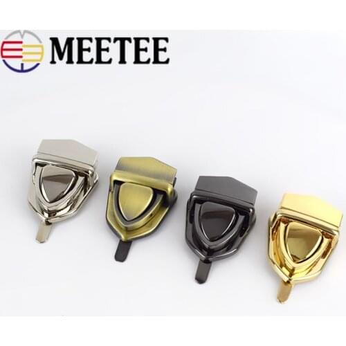 2Set/Lot Metal Turn Lock Snap For Handbag Women Bag Twist Locks Clasps Closure DIY Metal Buckle Hardware Accessories BF107