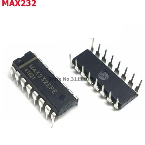 10pcs/lot MAX232CPE MAX232EPE DIP16 RS-232 interface chip IC