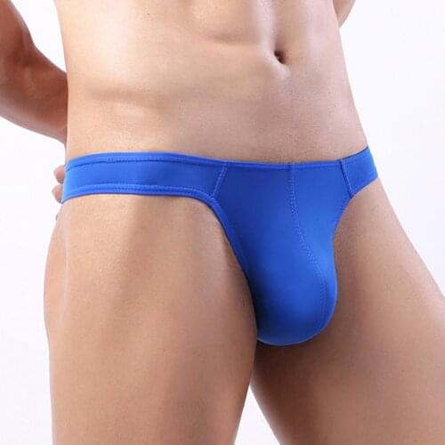 Men Sexy Breathable Low Waist Backless Thong Panties Knickers Briefs Underpant 2021 Mens Sexy Breathable Brief Men Comfortable