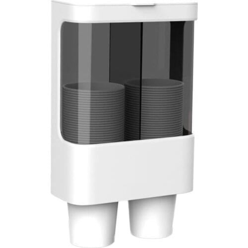 Wall Mount Paper Cup Dispenser Pull Type Cup Holder Fit 3oz - 5oz Disposable Small Cups Single/double Cylinder Cup Taker