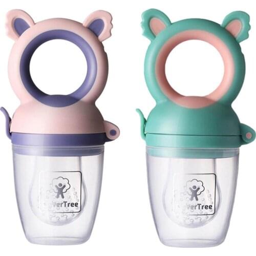 Fresh Food Nibbler Baby Pacifiers Feeder Kids Fruit Feeder Nipples Feeding Safe Baby Supplies Nipple Teat Pacifier Bottles