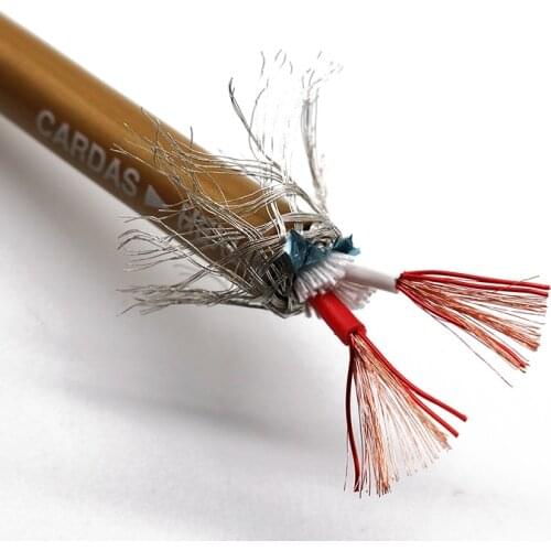 Silver plated Audiophile audio cable signal cable High-density shielded balanced wire out diamete 10mm