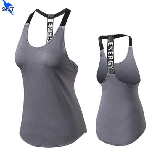 Professional Yoga Vest Women Solid Color Loose Style Quick Dry Running Gym Sport Sleeveless Shirt Sexy Backless Fitness Tank Top