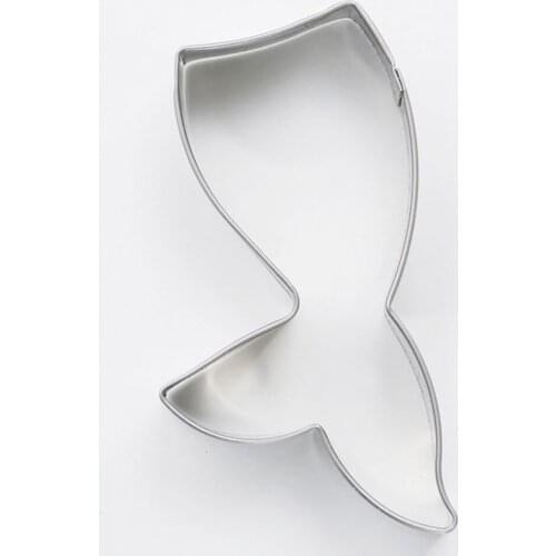 Cookie Cutter Mermaid Tail Shaped For Biscuit Mold Stainless Steel Fondant Cutters DIY Pastry Tool Baking Cake Decorating Tools