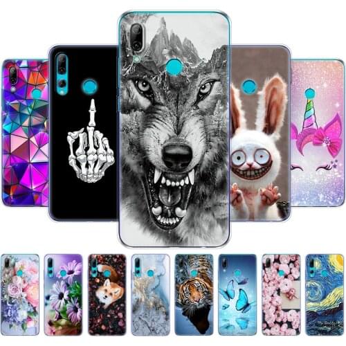 For Huawei P Smart 2019 Cases Silicon Soft TPU Back Cover on Huawei P Smart plus 2019 Case Cover for huawei p smart Z bumper cat