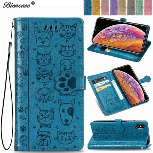 Cute footprints Case For Samsung Galaxy Note 20 A41 A21 A51 A71 M21 M31 A31 A01 A50 S9 A30S A40 A10 S20 A70 S10 Stand Flip Cover