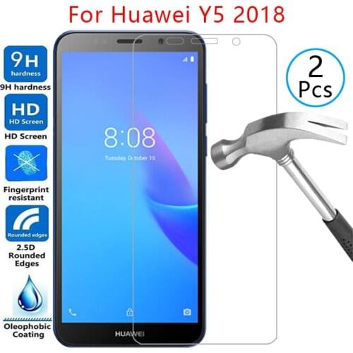 Tempered glass screen protector for huawei y5 lite prime 2018 case cover on y 5 5y light y5lite y5prime y52018 protective coque