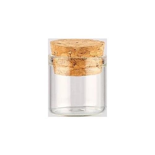10pcs 29*27mm 29*29mm Mini Small Test Tube with Cork Stopper Spice Bottles Container Jars Vials DIY Craft Nail Bottles