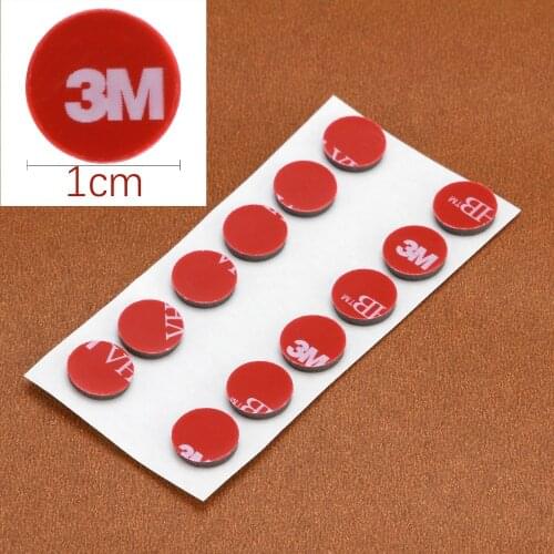 100pcs Gray Tape, Double Sided Foam Pad 0.39inch /1cm Strong Adhesive Force Acrylic Foam Tape Two Sides Mounting Sticky Tape