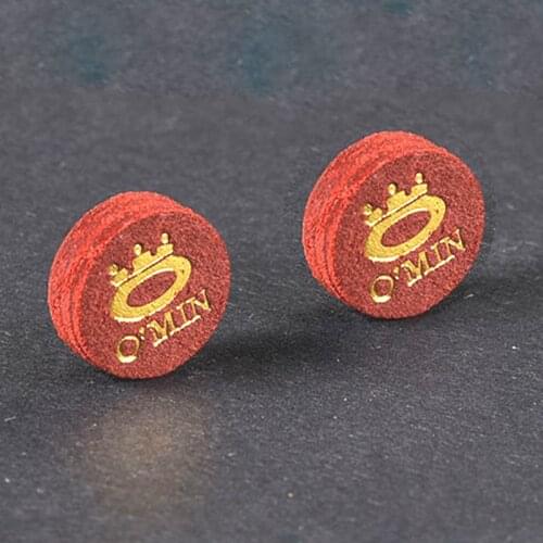 2PCS 10.5/12mm Snooker Billiard Pool Cue Tip Red Baked Leather Billiard Accessories