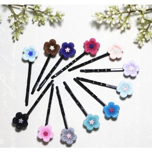 20 New Popular Lady Girls kids Women Little plum Hair Accessories cute children Hair Clips Bridal Hairpins Accessories headwear