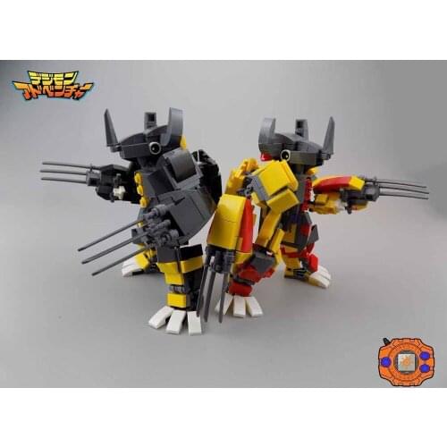 2018 Kennie New Arrive Personal DIY Digital Monster model Blocks building WarGreymon Action Figure for Creative children gift