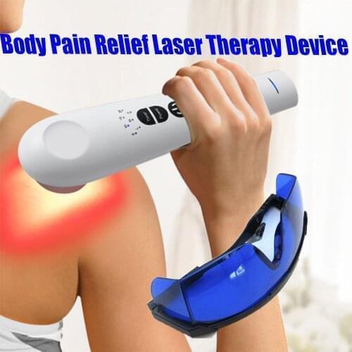 650nm+808nm Pain Relief Low Level Cold Laser Therapy Device LLLT Red Light Portable Handheld Unit Pain Reliever