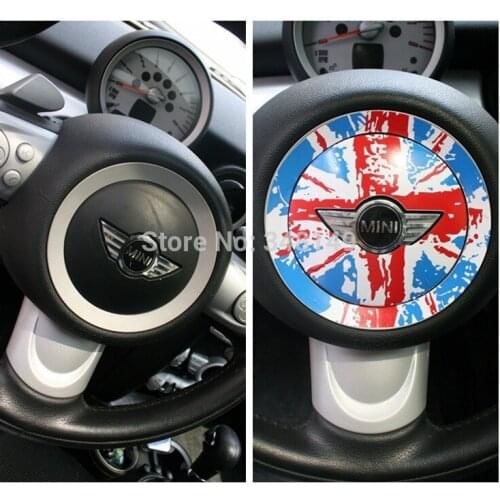 Aliauto 2 x Car-styling Steering Wheel Center Dedicated Car Sticker And Decal Accessories For MINI COOPER