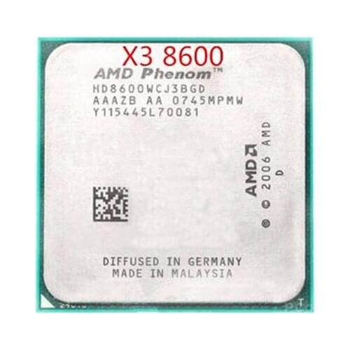 AMD Phenom X3 8600 2.3GHz Triple Core Processor Socket AM2/AM2+ 940-pin cpu, 95W L3=2M, free shipping