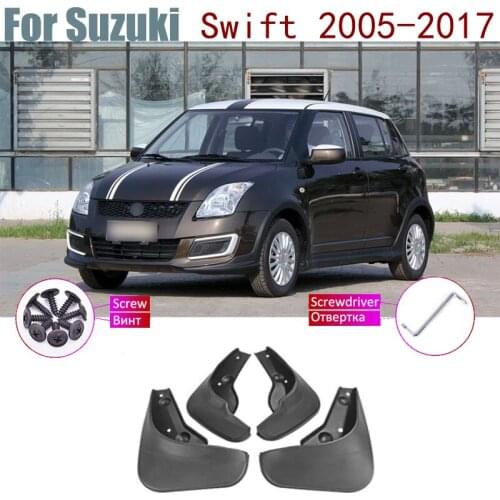 Fender Splash Guards Auto Mudflaps Mudguards Accessories Car Mud Flaps For Suzuki Swift 2017-2005 2016 2015 2014 2010 2008 2006