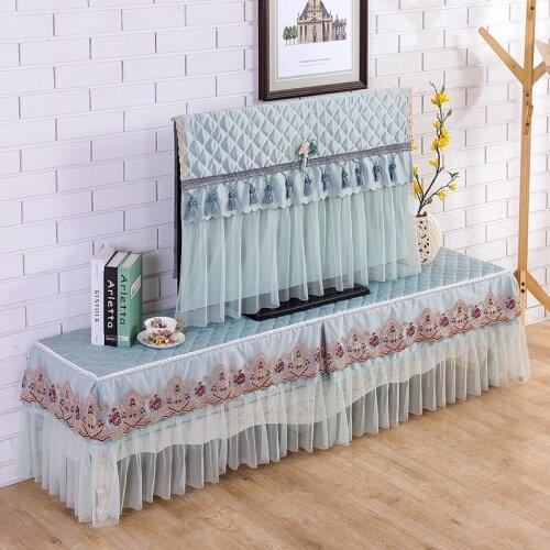 Television Cover LCD Hanging Lace Dustproof TV Cover 32 42 47 55-Inch TV Cover Fabric