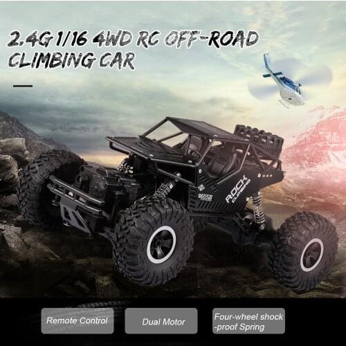 CX1809 RC Car 1/16 4WD Dual Motor RC Rock Crawler Off-road Climbing Car Christmas Gift for Boys Kids Toy