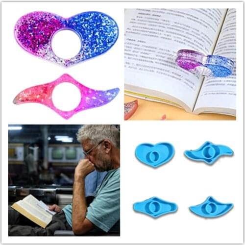 13MC DIY Book Page Folder Series Epoxy Resin Mold Creative Pendants Silicone Mould