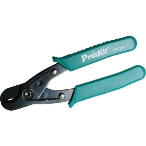 Proskit 608-330 electrical coaxial cable clamp is made of high hardness S45C carbon steel, cutting 8 AWG (10mm²) stranded wire