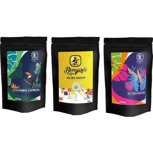 Bongardi Coffee Vernacular Filter Coffee Brewing Set Proposals 3'lü El Salvador Colombia Classic Filter Coffee Machine Compatible