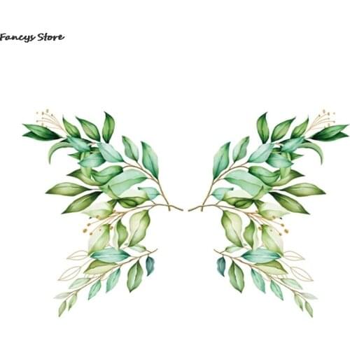 Leaf Angel Wings Wall Stickers Window Stickers Little Girls Room Decoration Nature Poster Photo Background Wall Stickers Inns