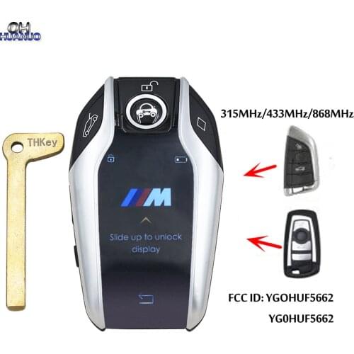 Modified Boutique Smart LCD Key 315MHz/433MHz/868MHz For BMW 3 5 7 F Series FEM/BDC/CAS4/CAS4+ HUF5662 HUF5767 5WK49861