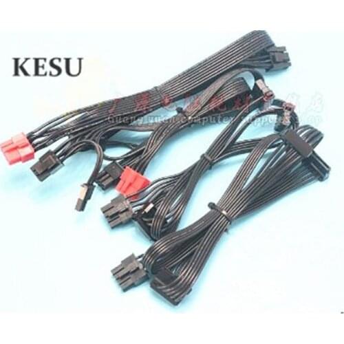PCI-E Dual 8pin(6+2) /pcie 6+2pin /SATA 15pin /IDE 4pin modular Power supply cable for Thermaltake TR2 RX series
