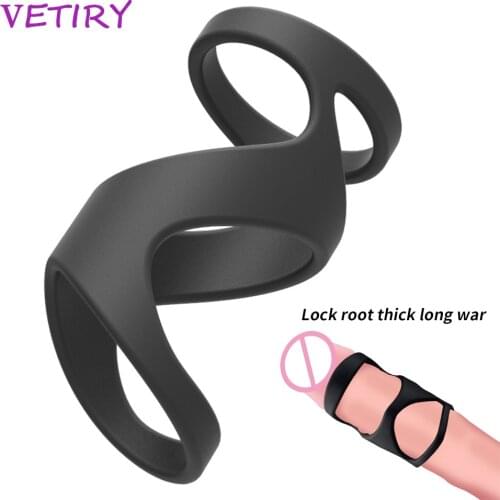 Soft Silicone Penis Ring Cock Ring Couple Lover Delay Ejaculation Penis Sleeve Time Lasting Tool Adult Sex Toys for Men Erection