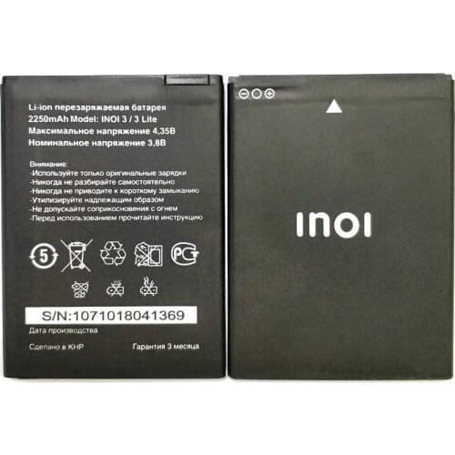 New 2250mAh Battery Batteries For INOI 3 Lite INOI3 Lite Mobile Phone in Stock