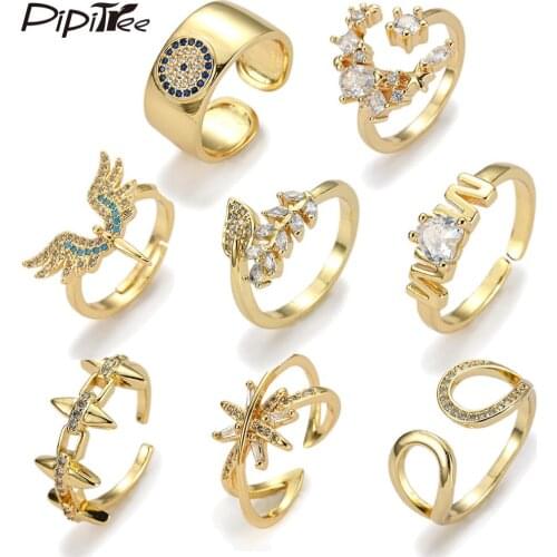 Pipitree Rings With Cubic Zirkonia For Women