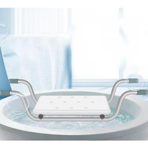 Aluminum alloy household bathroom sitting board Eco-friendly non-slip elderly shower stool multi-functional bathtub shelf