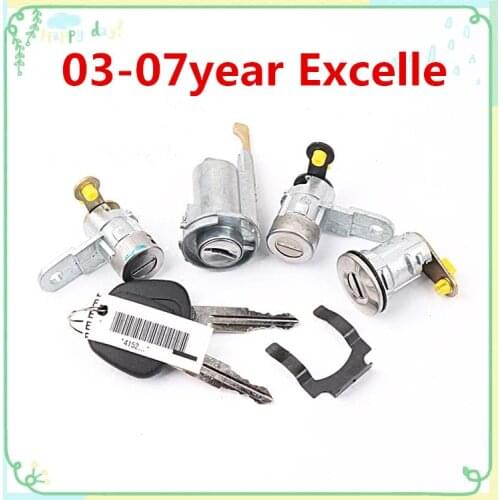 For 2003-07year Excelle Car Lock Cylinders Full Set,Ignition And Door Locks Cylinder for 04 05 06 EXCELLE