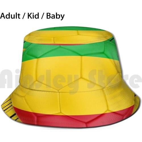 Mali Football Country Flag Sun Hat Foldable UV Protection Malian Mali National Flag Competition Football Soccer Sports