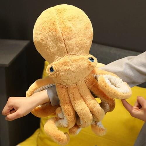 Super Lovely Huge Lifelike Octopus Plush Stuffed Toy Soft Cute Animal Doll Sleep Pillow Home Accessories Children Gifts