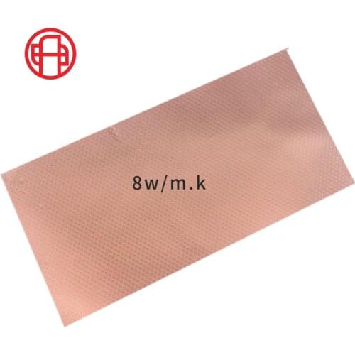 0.5mm thick 8.0W thermal conductivity cooling gap filler for COMPUTER CPU, chip and hard disk drive