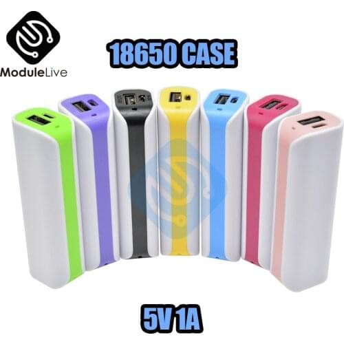 Power Bank DIY Kit Storage Case Box Shell Free Welding Suit 1X 18650 Battery 5V 1A USB External Charger For Smart phone New